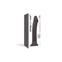 Strap-On-Me Semi-Realistic Dual Density Bendable Dildo Black XL