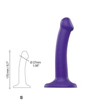 Strap-On-Me Semi-Realistic Dual Density Bendable Dildo Purple S
