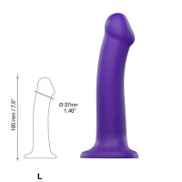 Strap-On-Me Semi-Realistic Dual Density Bendable Dildo Purple L