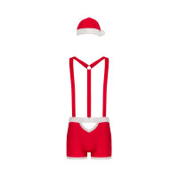 Obsessive Mr Claus costume red S/M