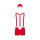 Obsessive Mr Claus costume red S/M